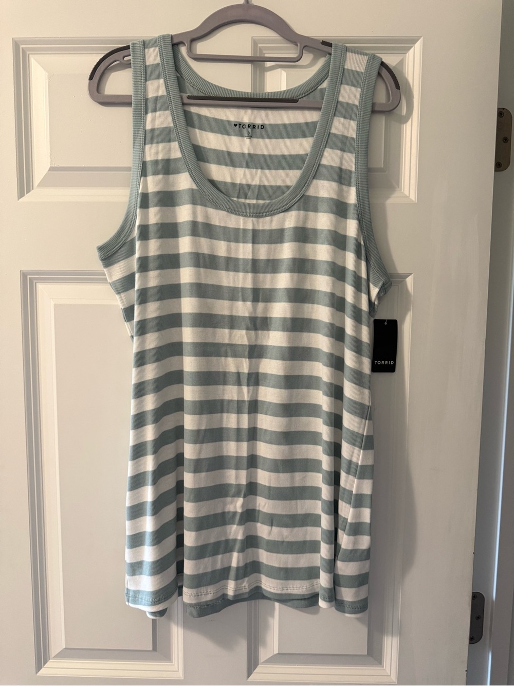 Torrid Women’s Ribbed Striped Tank Top